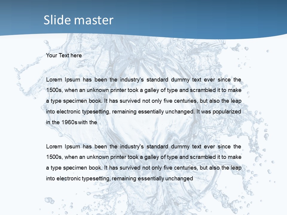 Beauty Flow Image PowerPoint Template