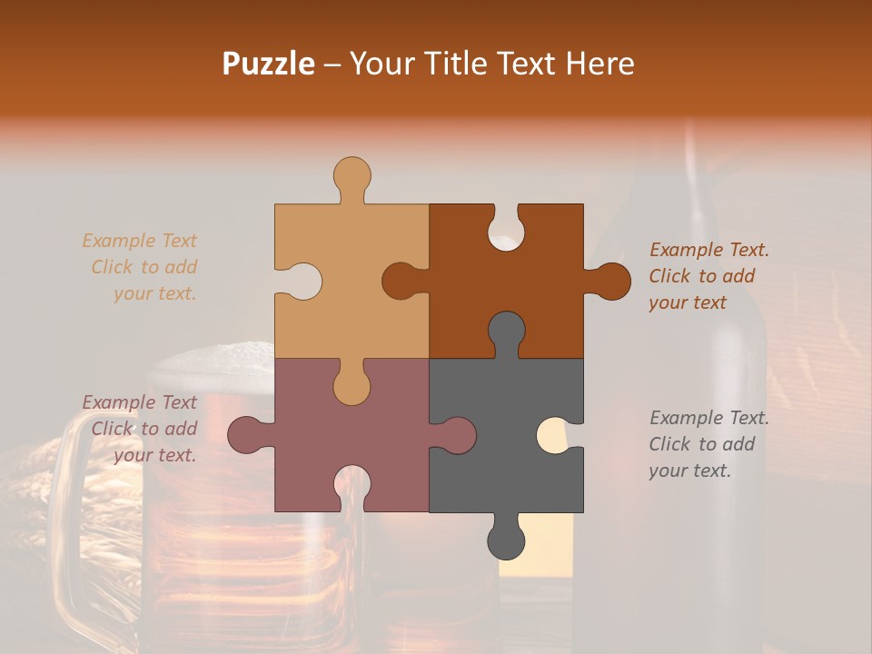 Drink Brewing Wheat PowerPoint Template