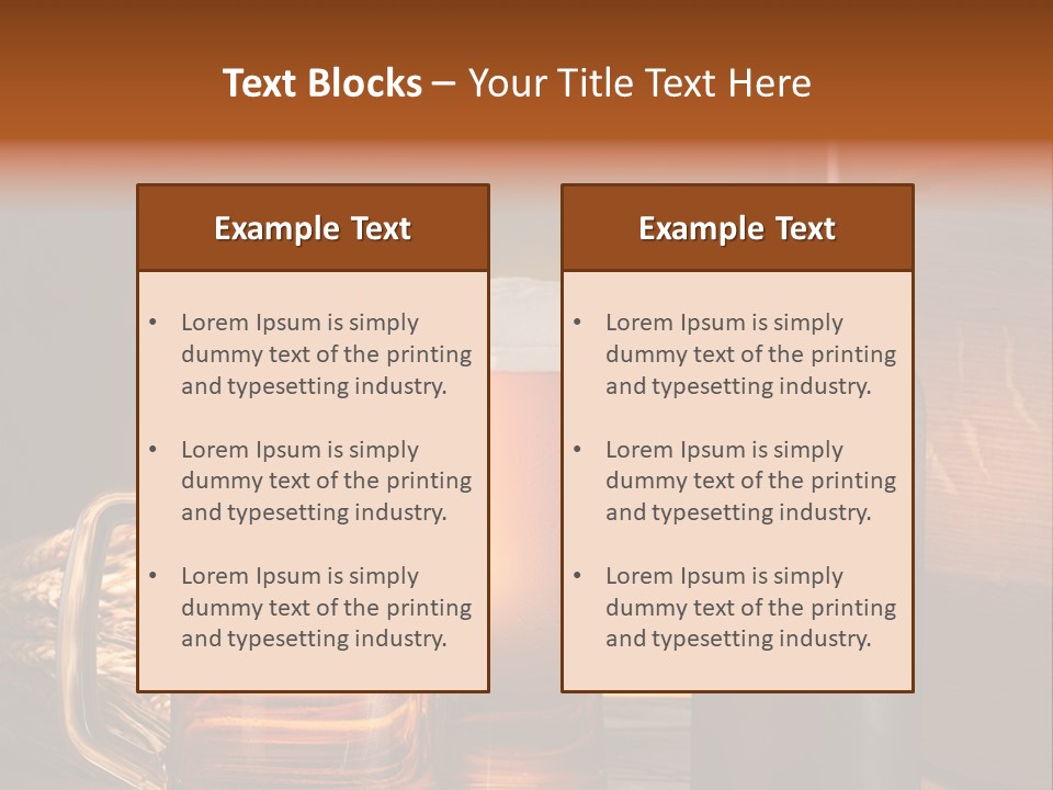 Drink Brewing Wheat PowerPoint Template
