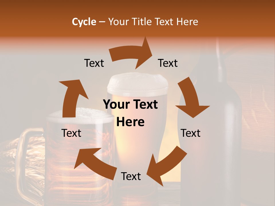 Drink Brewing Wheat PowerPoint Template