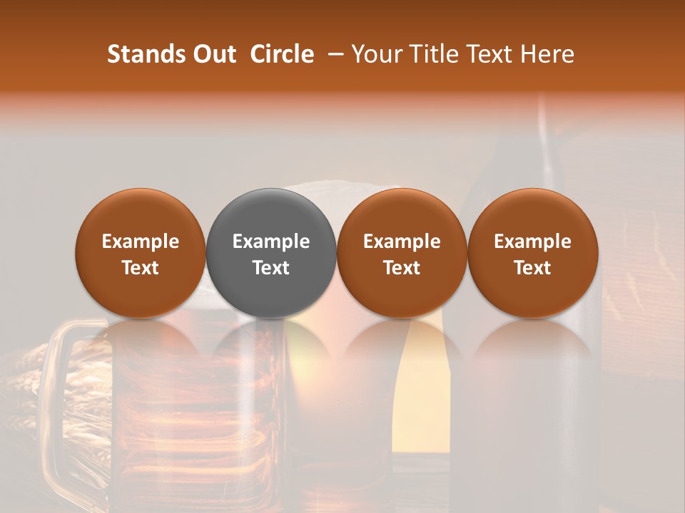 Drink Brewing Wheat PowerPoint Template