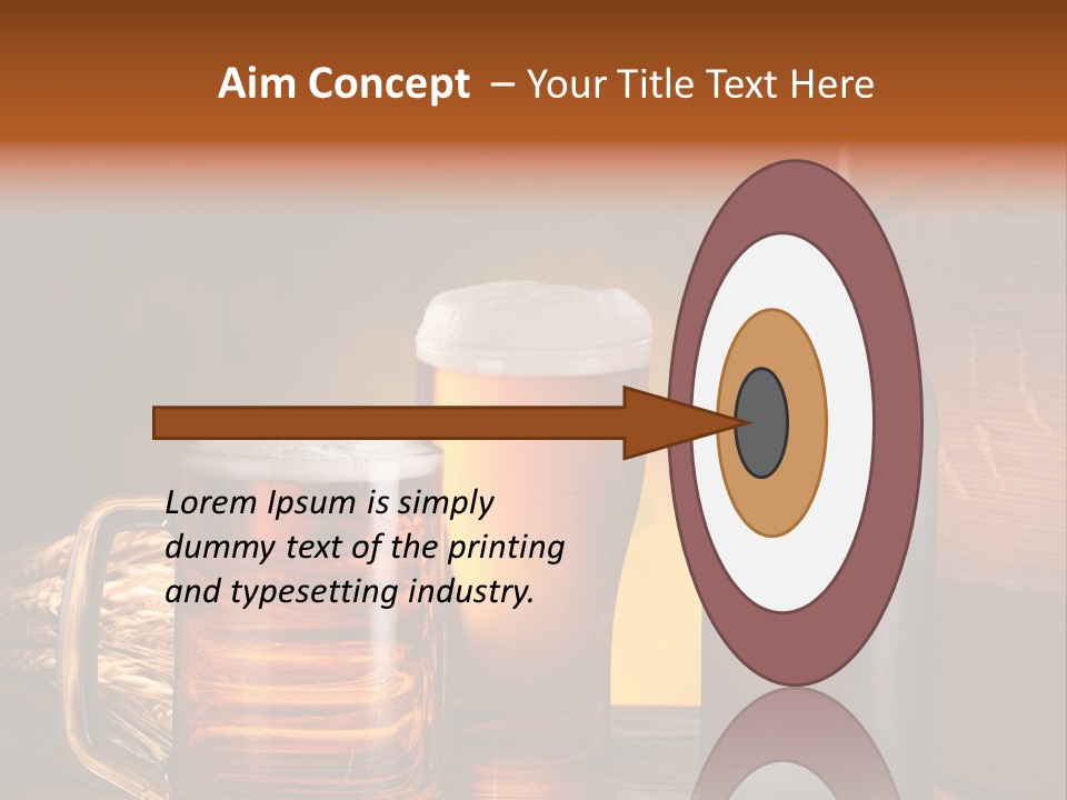 Drink Brewing Wheat PowerPoint Template