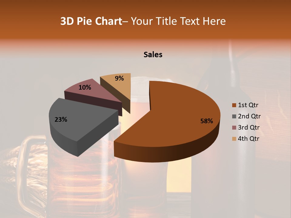 Drink Brewing Wheat PowerPoint Template