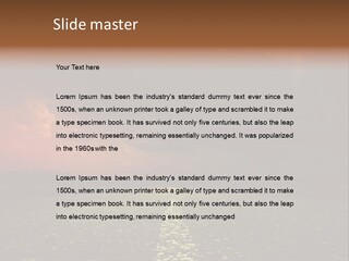 Distant Cloudy Outdoors PowerPoint Template