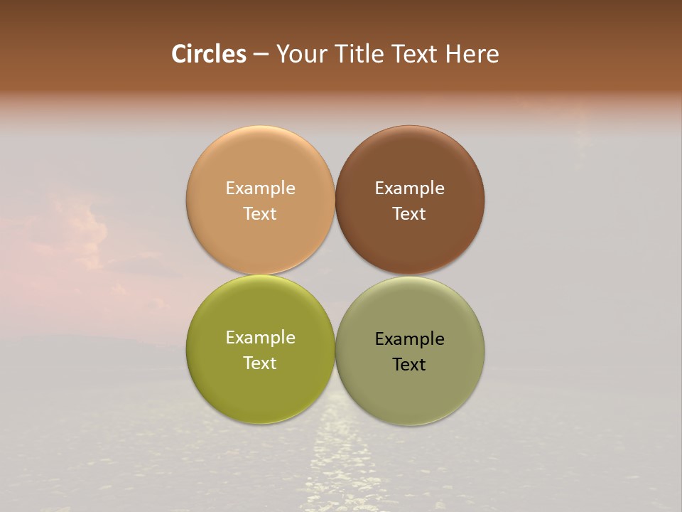 Distant Cloudy Outdoors PowerPoint Template