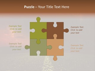 Distant Cloudy Outdoors PowerPoint Template