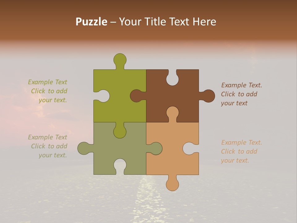 Distant Cloudy Outdoors PowerPoint Template