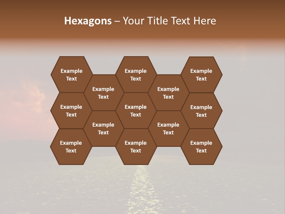 Distant Cloudy Outdoors PowerPoint Template