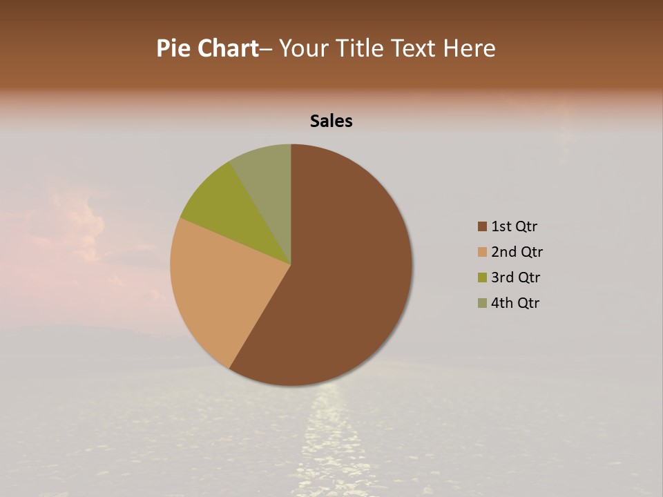 Distant Cloudy Outdoors PowerPoint Template