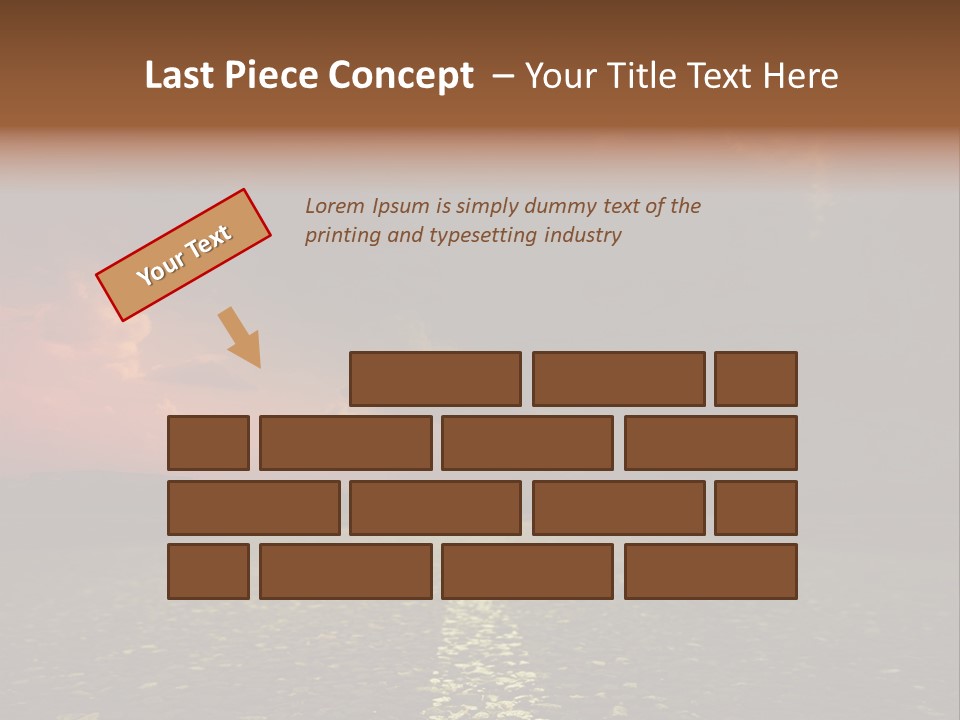 Distant Cloudy Outdoors PowerPoint Template
