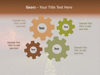 Distant Cloudy Outdoors PowerPoint Template