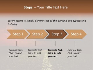 Distant Cloudy Outdoors PowerPoint Template