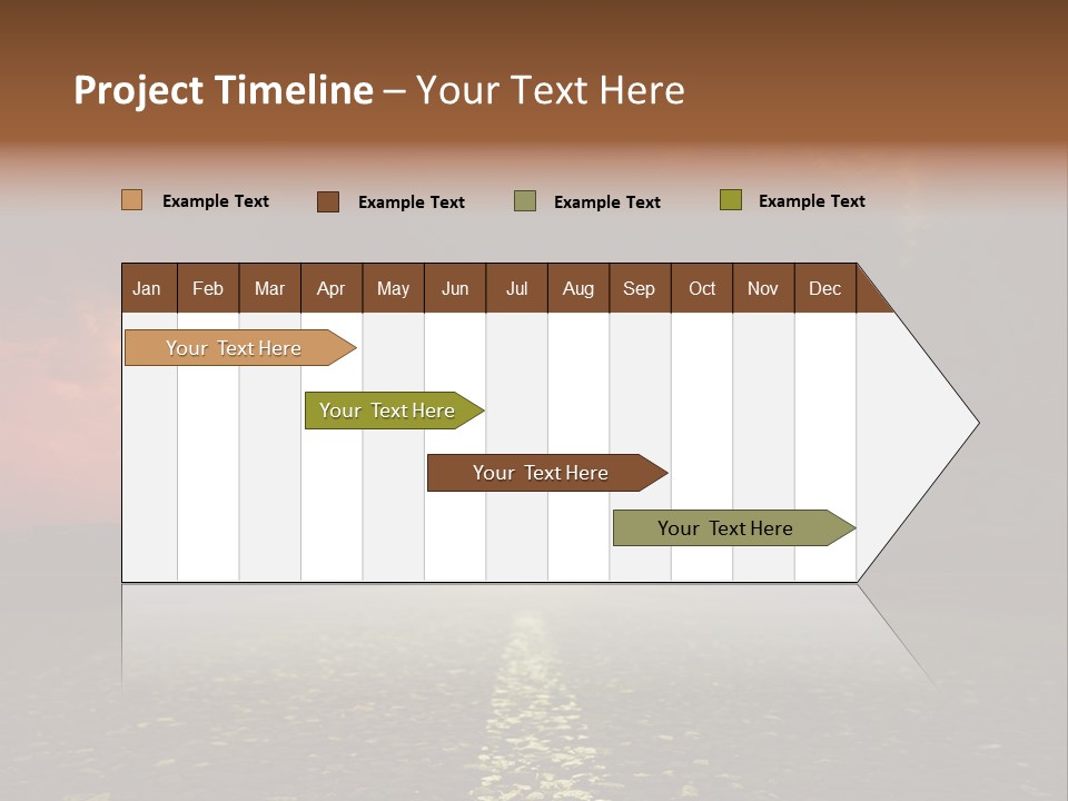 Distant Cloudy Outdoors PowerPoint Template