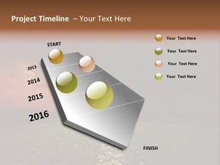 Distant Cloudy Outdoors PowerPoint Template