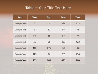 Distant Cloudy Outdoors PowerPoint Template