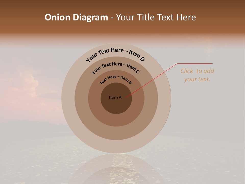 Distant Cloudy Outdoors PowerPoint Template