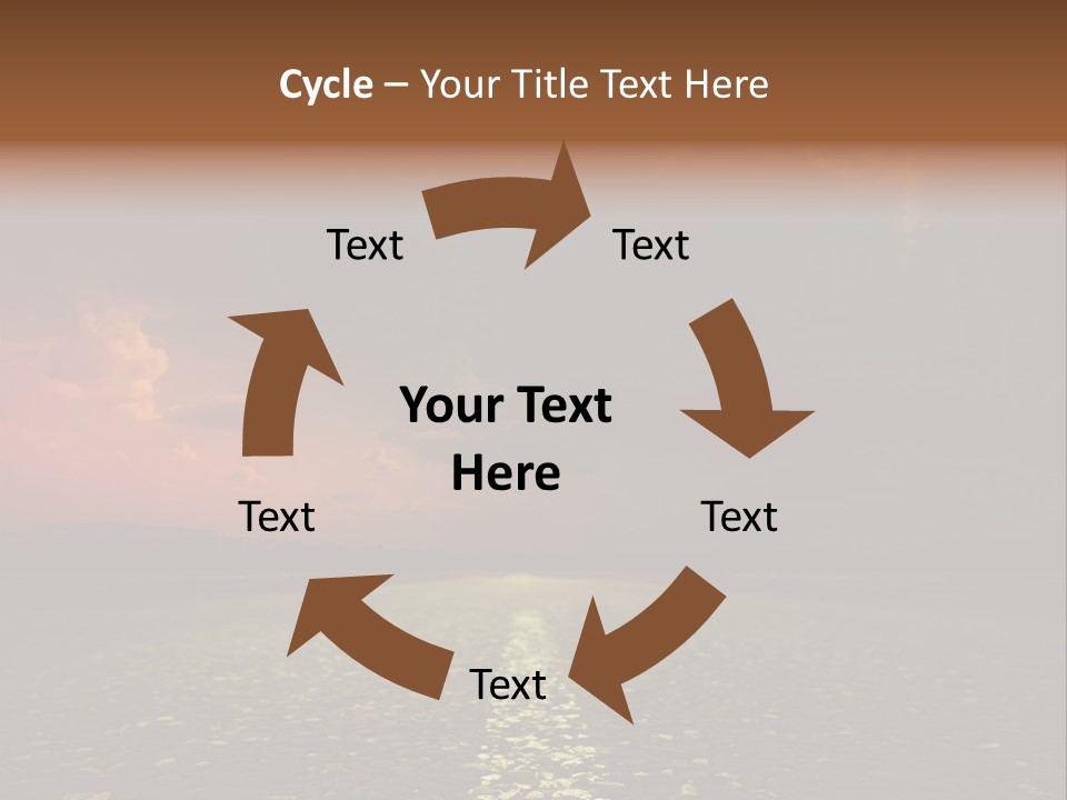Distant Cloudy Outdoors PowerPoint Template