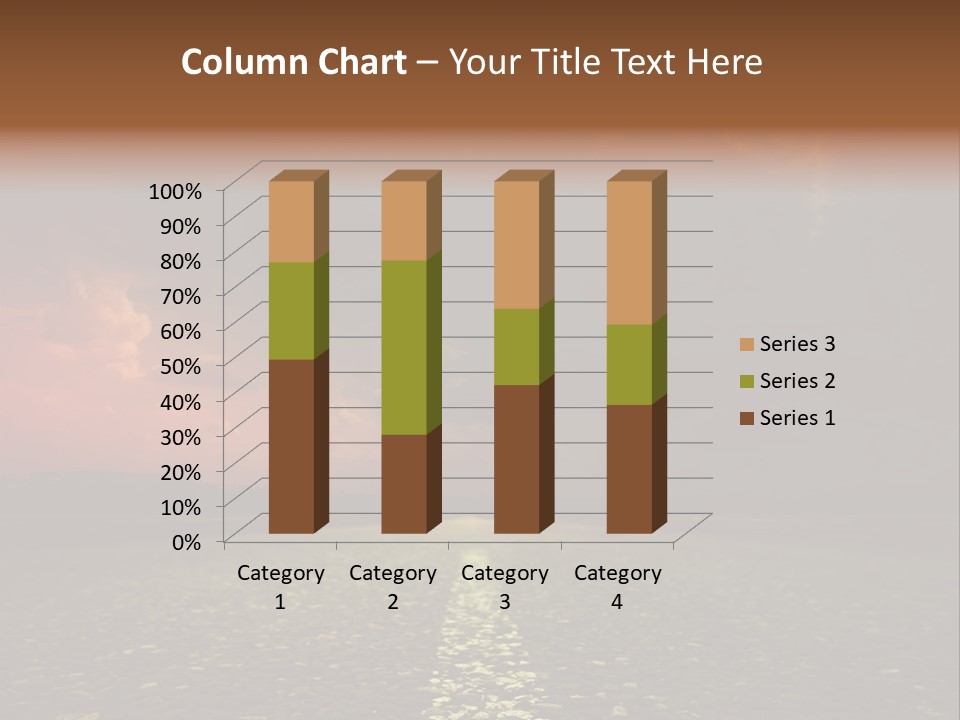 Distant Cloudy Outdoors PowerPoint Template