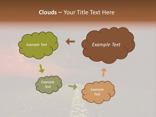 Distant Cloudy Outdoors PowerPoint Template