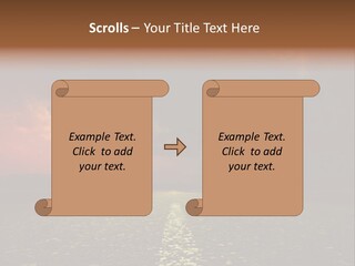 Distant Cloudy Outdoors PowerPoint Template