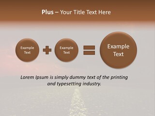 Distant Cloudy Outdoors PowerPoint Template