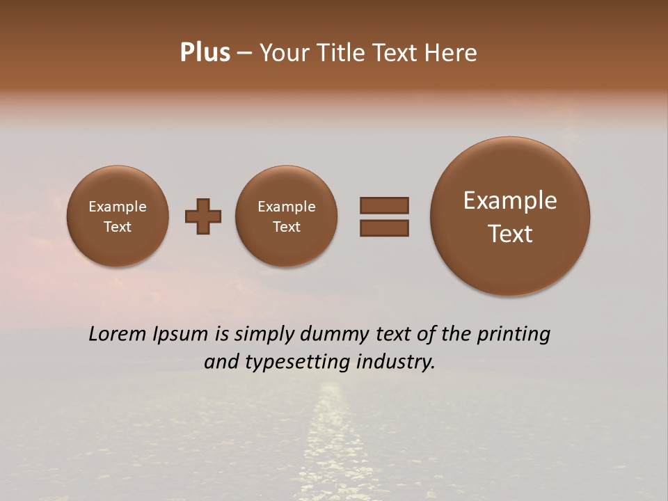 Distant Cloudy Outdoors PowerPoint Template
