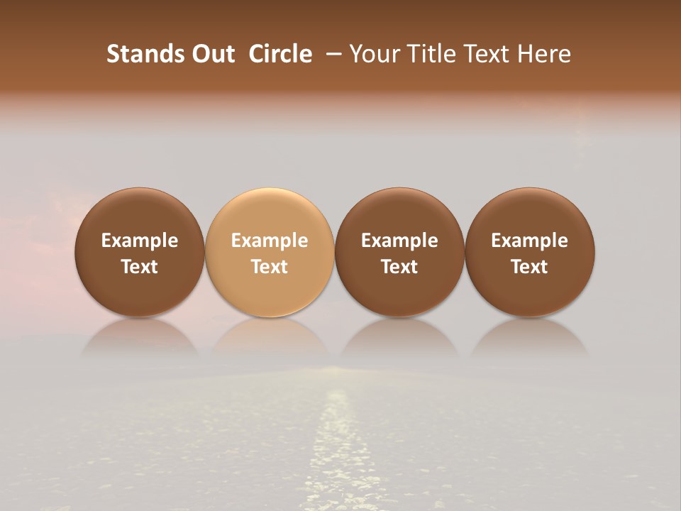 Distant Cloudy Outdoors PowerPoint Template