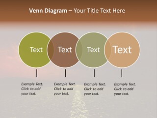 Distant Cloudy Outdoors PowerPoint Template