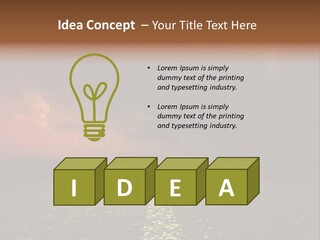 Distant Cloudy Outdoors PowerPoint Template