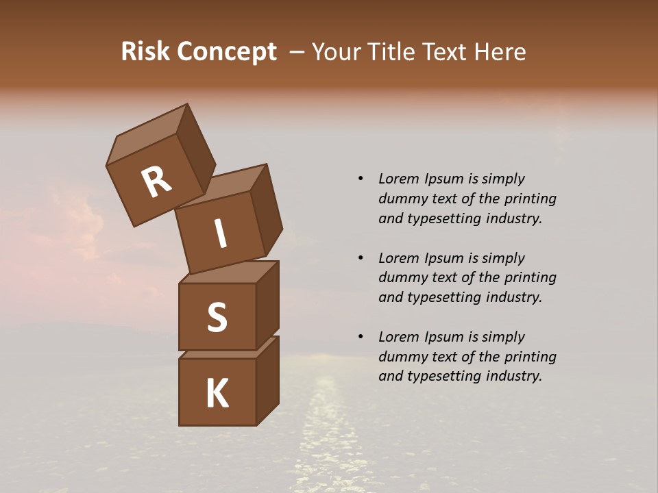 Distant Cloudy Outdoors PowerPoint Template