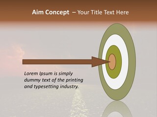 Distant Cloudy Outdoors PowerPoint Template