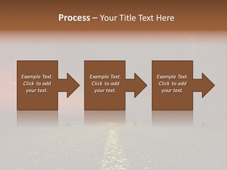 Distant Cloudy Outdoors PowerPoint Template