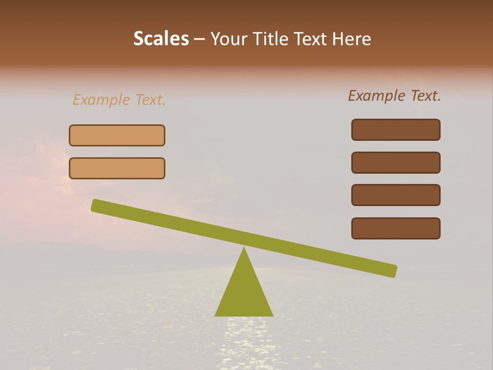Distant Cloudy Outdoors PowerPoint Template