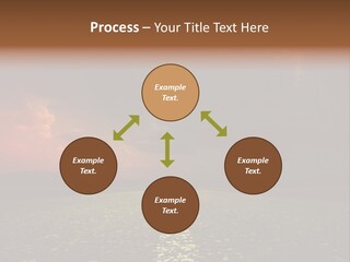 Distant Cloudy Outdoors PowerPoint Template