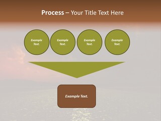 Distant Cloudy Outdoors PowerPoint Template
