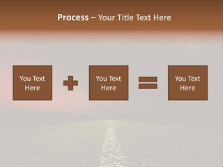 Distant Cloudy Outdoors PowerPoint Template