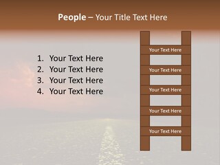 Distant Cloudy Outdoors PowerPoint Template
