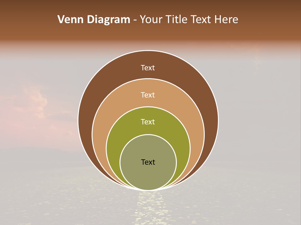 Distant Cloudy Outdoors PowerPoint Template