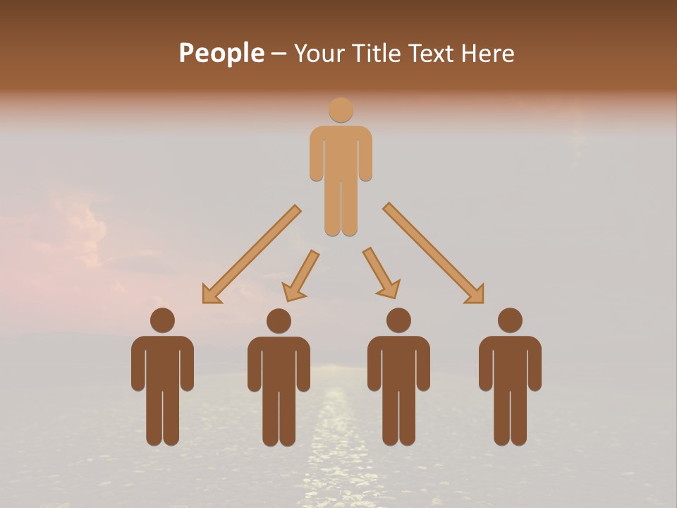 Distant Cloudy Outdoors PowerPoint Template