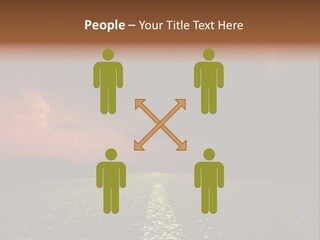 Distant Cloudy Outdoors PowerPoint Template