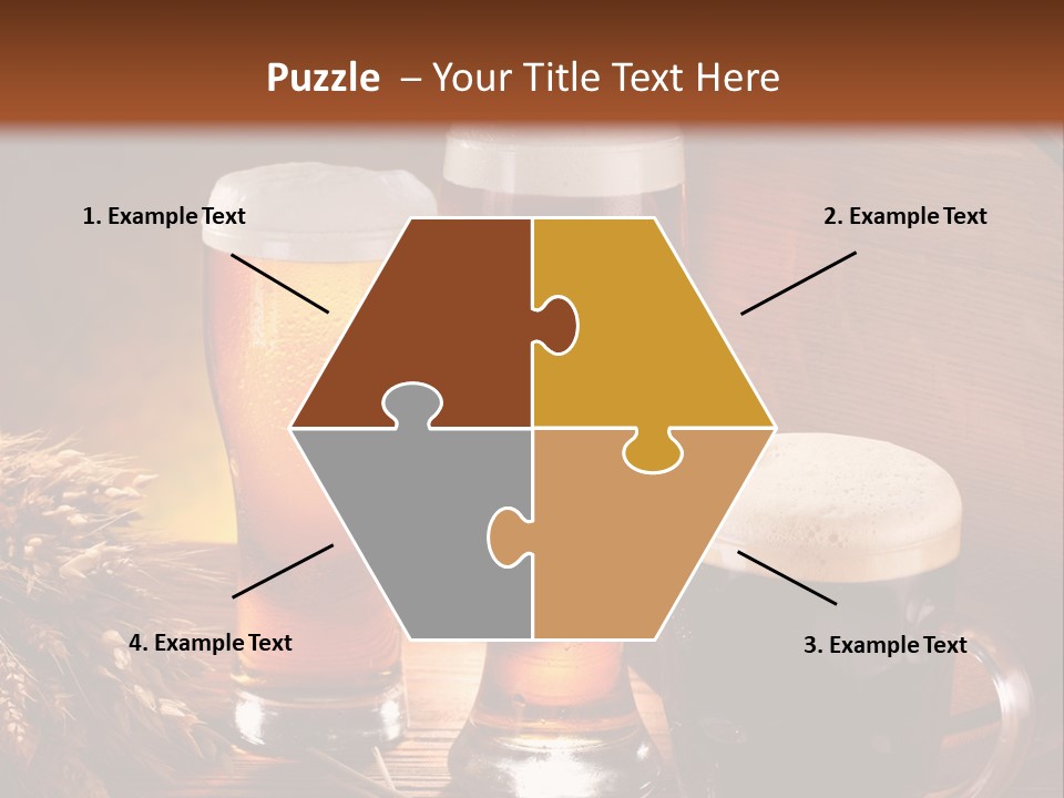 Yellow Golden Jug PowerPoint Template