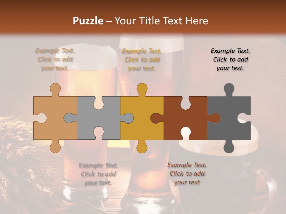 Yellow Golden Jug PowerPoint Template