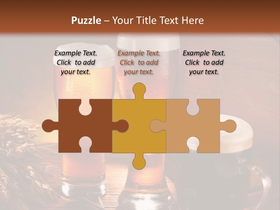 Yellow Golden Jug PowerPoint Template