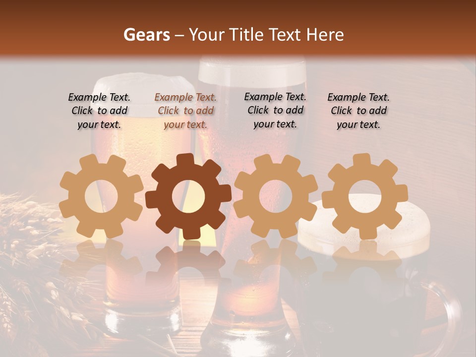 Yellow Golden Jug PowerPoint Template