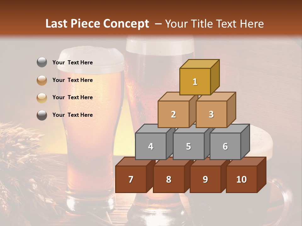 Yellow Golden Jug PowerPoint Template