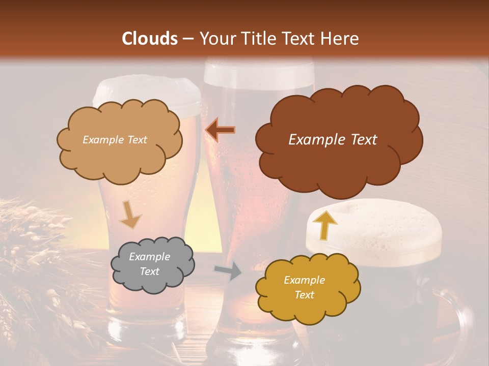 Yellow Golden Jug PowerPoint Template