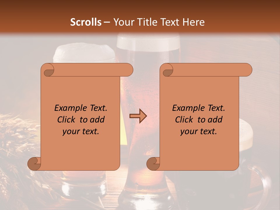 Yellow Golden Jug PowerPoint Template