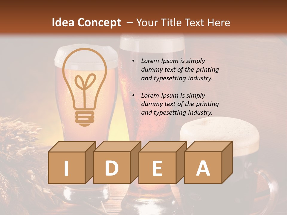 Yellow Golden Jug PowerPoint Template