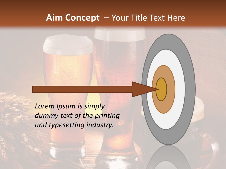 Yellow Golden Jug PowerPoint Template