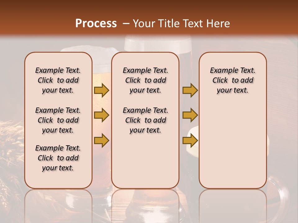 Yellow Golden Jug PowerPoint Template